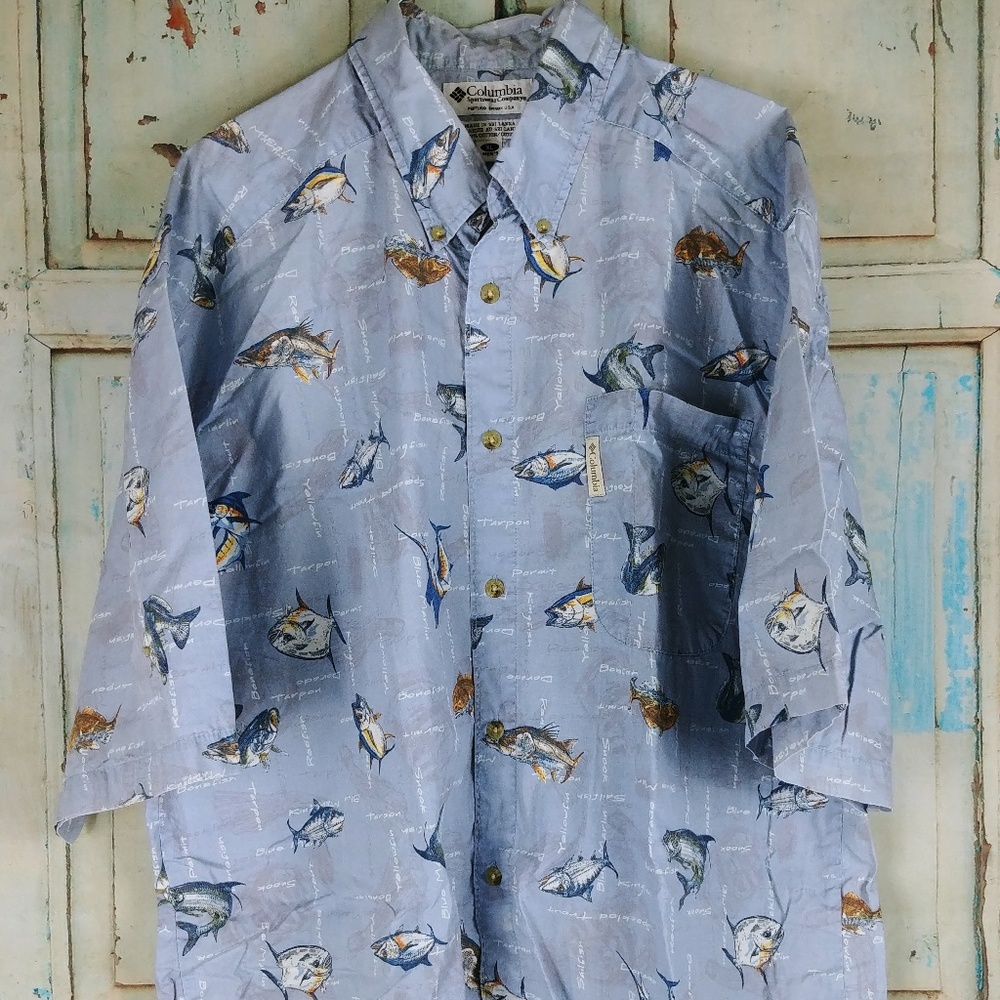 Columbia Mens Casual Button Up Shirt